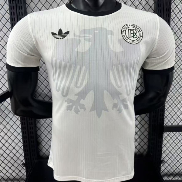 2025 Germany 125Th Special Edition White Player Version Jersey 胸前有暗纹