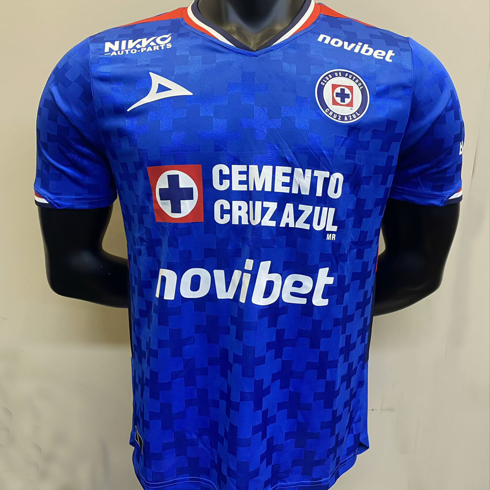 2025 26 Cruz Azul Home Blue Player Soccer Jersey 2025-26-cruz-azul-home-blue-player-soccer-jersey
