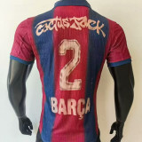 #2 BARCA 2025/26 BA Joint Edition Cactus Jack Player Version Soccer Jersey