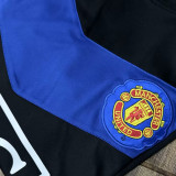 2009/10 M Utd Home Red Long Sleeve Retro Soccer Jersey
