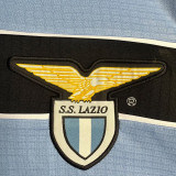 1998/1999 Lazio Home Retro Long Sleeve Soccer Jersey
