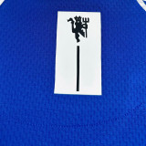 2007/08 M Utd Blue GK Retro Long Sleeve Soccer Jersey