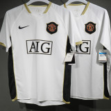 2006/07 M Utd Away White Retro Player Version Soccer Jersey 球员版