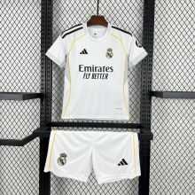 2025/26 RM Home White Kids Soccer Jersey