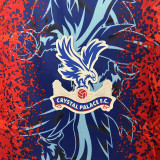 2024/25 Crystal Palace Home FA CUP FINAL VERSION Fans Soccer Jersey(带胸前小字，臂章，袖广告）