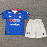 2025/26 Cruz Azul Home Blue Kids Soccer Jersey