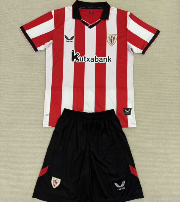 2025/26 Bilbao AT Home Kids Soccer Jersey
