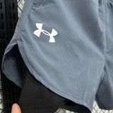 2025/26 UA Casual Double Layer Short Pants   D2501 蓝色双层短裤