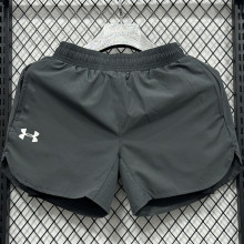 2025/26 UA Casual Double Layer Short Pants  D2501 深灰色 双层短裤
