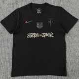 2025/26 BA x Travis Scott Black Pure Cotton Jersey 胸前银色字