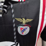1997/1999 Benfica Away Black Retro Soccer Jersey