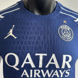 2024/25 PSG 4Th Blue Champion Style Player Version Soccer Jersey 前后带星