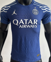 2024/25 PSG 4Th Blue Champion Style Player Version Soccer Jersey 前后带星