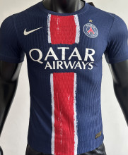 2024/25 PSG Home Blue Champion Style Player Version Soccer Jersey 前后带星