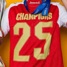 CHAMPIONS # 25 ARS 1:1 Quality Home Red Fans Soccer Jersey 男 新款2025/26