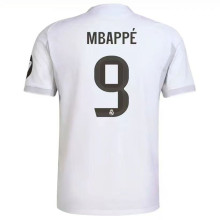 MBAPPÉ #9 RM Home 1:1 Quality White Fans Soccer Jersey 2025/26