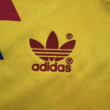 1990 Colombia Home Yellow Retro Kids Soccer Jersey