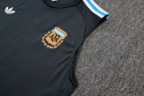 2025/26 Argentina Dark Grey Vest Training Jersey(A Set)