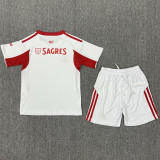 2025/26 Benfica Away White Kids Soccer Jersey