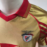 1998/1999 Benfica Away Gold Retro Soccer Jersey