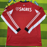 2025/26 Benfica Home Red Fans Long Sleeve Soccer Jersey