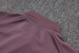 2025/26 M Utd Grey Purple Kids Jacket Tracksuit