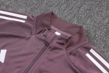 2025/26 M Utd Grey Purple Jacket Tracksuit