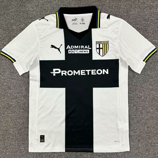 2025/26 Parma Home White Fans Soccer Jersey
