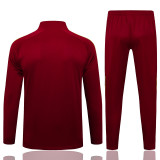 2025/26 ARS Maroon Retro Kids Sweater Tracksuit（黄色三边）