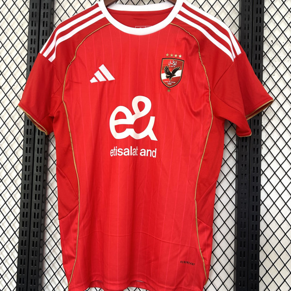 2025/26 Al Ahly Home Red Fans Soccer Jersey 埃及国民
