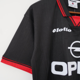 1997/98 AC Milan Away Black Retro Soccer Jersey