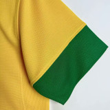 2012/13 Brazil Home Yellow Retro Soccer Jersey