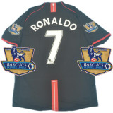 2007/08 M Utd Green GK Retro Long Sleeve Soccer Jersey