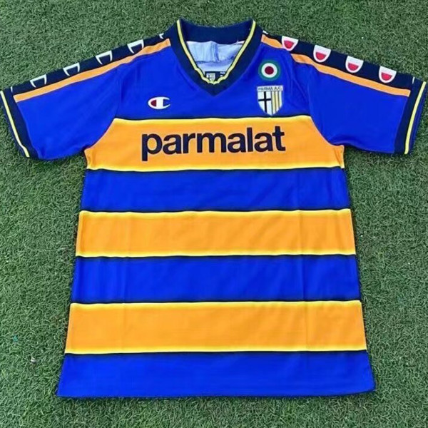 2002/2003 Parma Home Yellow Retro Soccer Jersey
