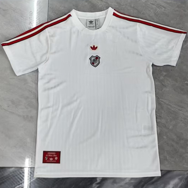 2025/26 River Plate Retro Style White Fans Soccer Jersey