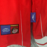 1999/2000 Deportivo Toluca Home Red Retro Long Sleeve Soccer Jersey 托卢卡