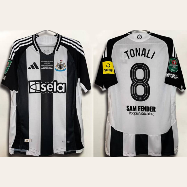 TONALI #8 Newcastle 1:1 Quality Home Fans Jersey 2024/25   ALL PAtch 按图（SAM FENDER People Watching有号下广告）