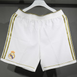 2011/2012 RM Home White Retro Player Version Shorts Pants 球员版