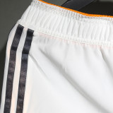2013/2014 RM Home White Retro Player Version Shorts Pants 球员版