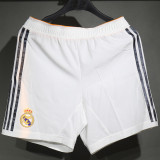 2013/2014 RM Home White Retro Player Version Shorts Pants 球员版