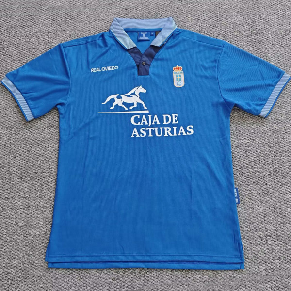 1996/1997 Real Oviedo Home Blue Retro Soccer Jersey