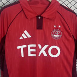 2025/26 Aberdeen Home Red Fans Jersey 阿伯丁/ 阿拉丁