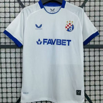 2025/26 Dinamo Zagreb Away White Fans Soccer Jersey   萨格勒布迪纳摩