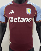 2025/26 Aston Villa Home Player Version Soccer Jersey