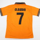 1999/2000 Valencia Away Orange Retro Soccer Jersey