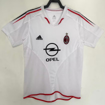 2004/2005 AC Milan Away White Retro Soccer Jersey