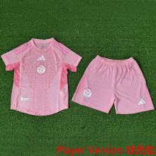2025/26 Algeria Special Edition Pink Player Version Kids Jersey 球员版童装