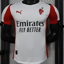 2025/26 AC Milan Away White Player Version Soccer Jersey
