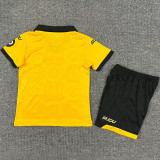 2025/26 Wolves Home Yellow Kids Soccer Jersey