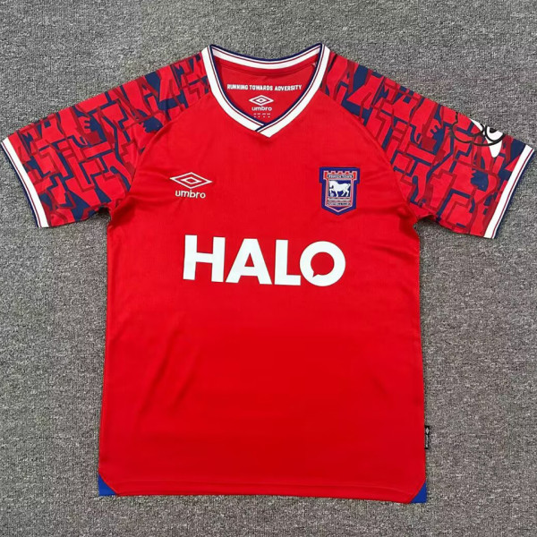 2025/26 Ipswich Town Away Red Fans Soccer Jersey